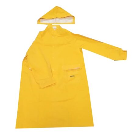 Capa de lluvia de PVC amarilla