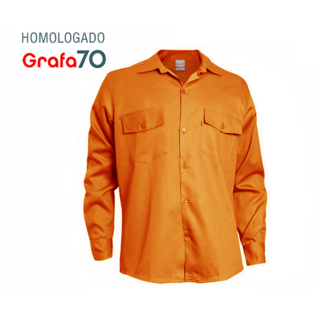 Camisa de trabajo Grafa 70 NARANJA